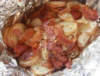 Bacon & Onion Foil Packet Potatoes