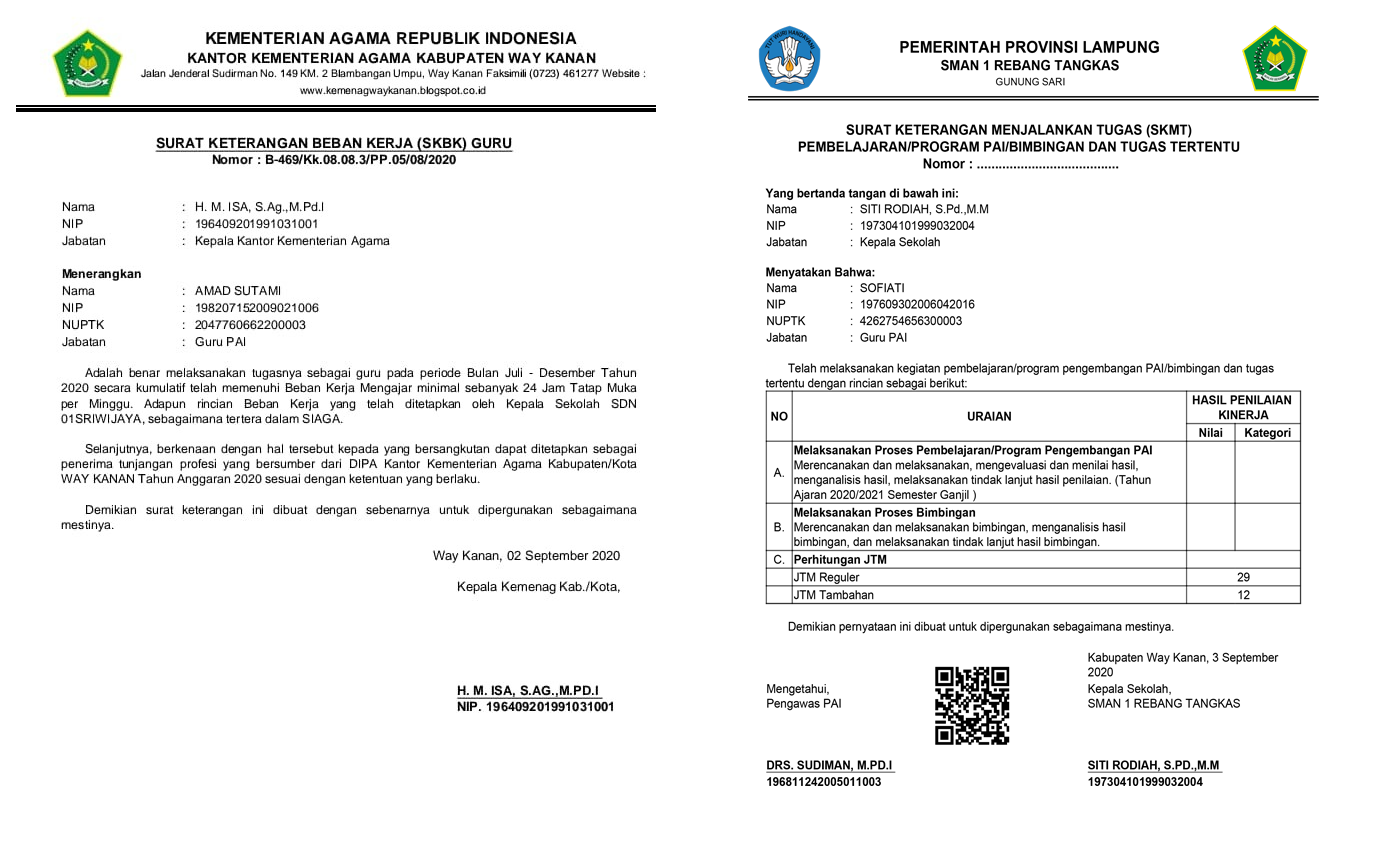 Cara Cetak SKMT dan SKBK Aplikasi SiagaPendis PAI