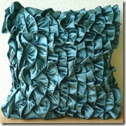 teal cushion thehomecentric