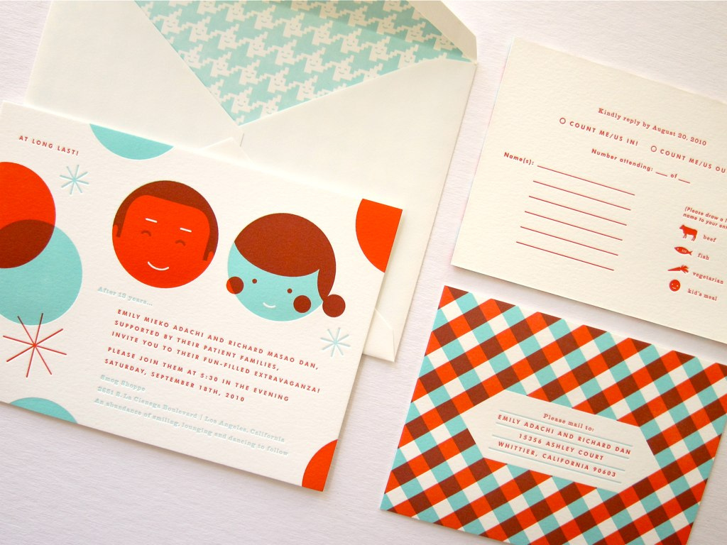 Cool wedding invitations.