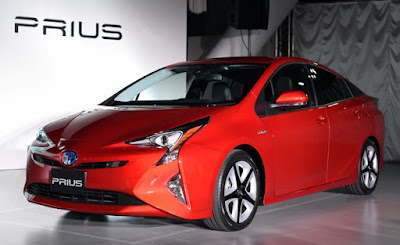 Toyota Prius Hybrid red color Image HD 