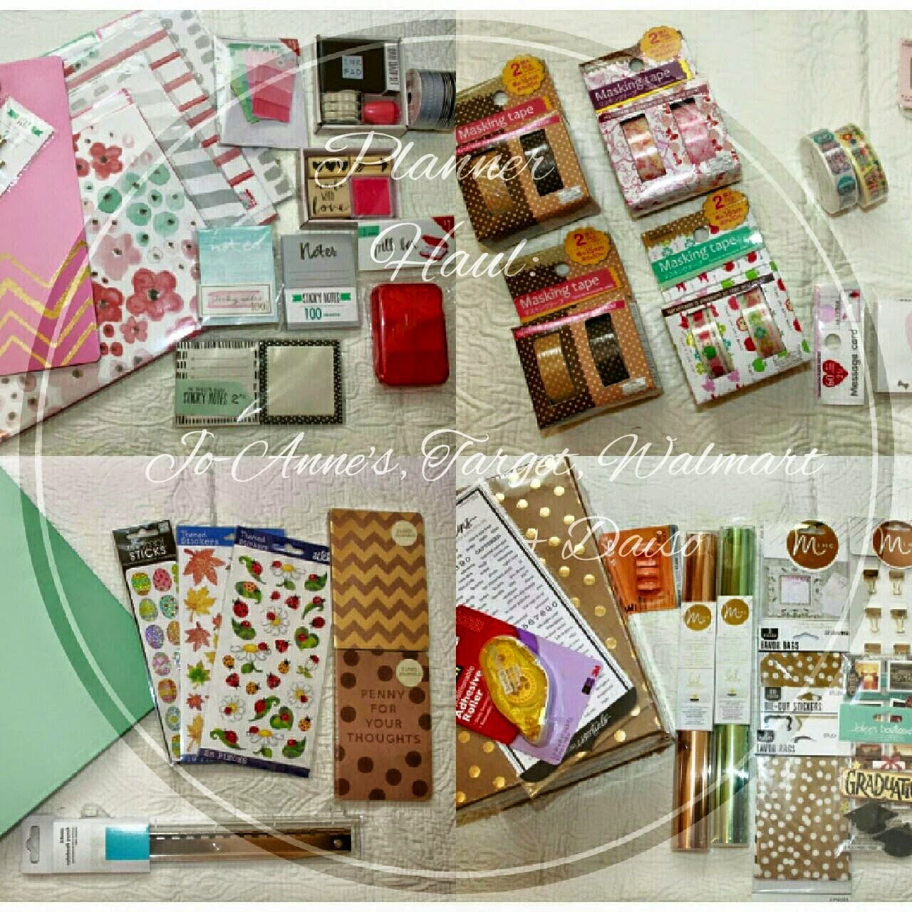 ... Elpedes: Planner Haul | Jo-Anne's Fabrics, Target, Walmart + Daiso