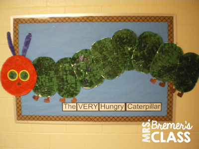Kindergarten Very Hungry Caterpillar art activity in Eric Carle style #kindergarten #kindergartenart #ericcarle #veryhungrycaterpillar