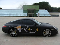 Dartz Porsche 911 with whale skin vinyl exterior