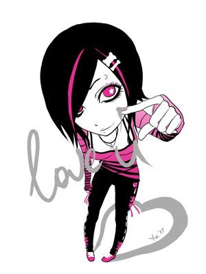 pics of emo cartoons. EMO girl