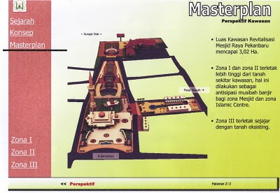 Masterplan Rancangan Masjid Raya Pekanbaru