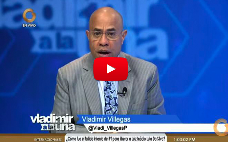 Vladimir Villegas criticó tanto al régimen como a la oposición por no tener propuestas