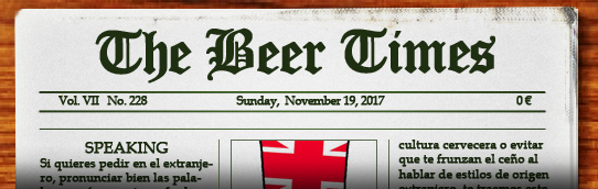 Dominical de noticias sobre cerveza. Pulsa aquí si no te carga para leer el periódico