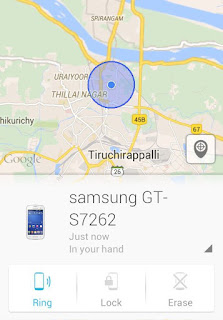 Android-device-manager-location-map
