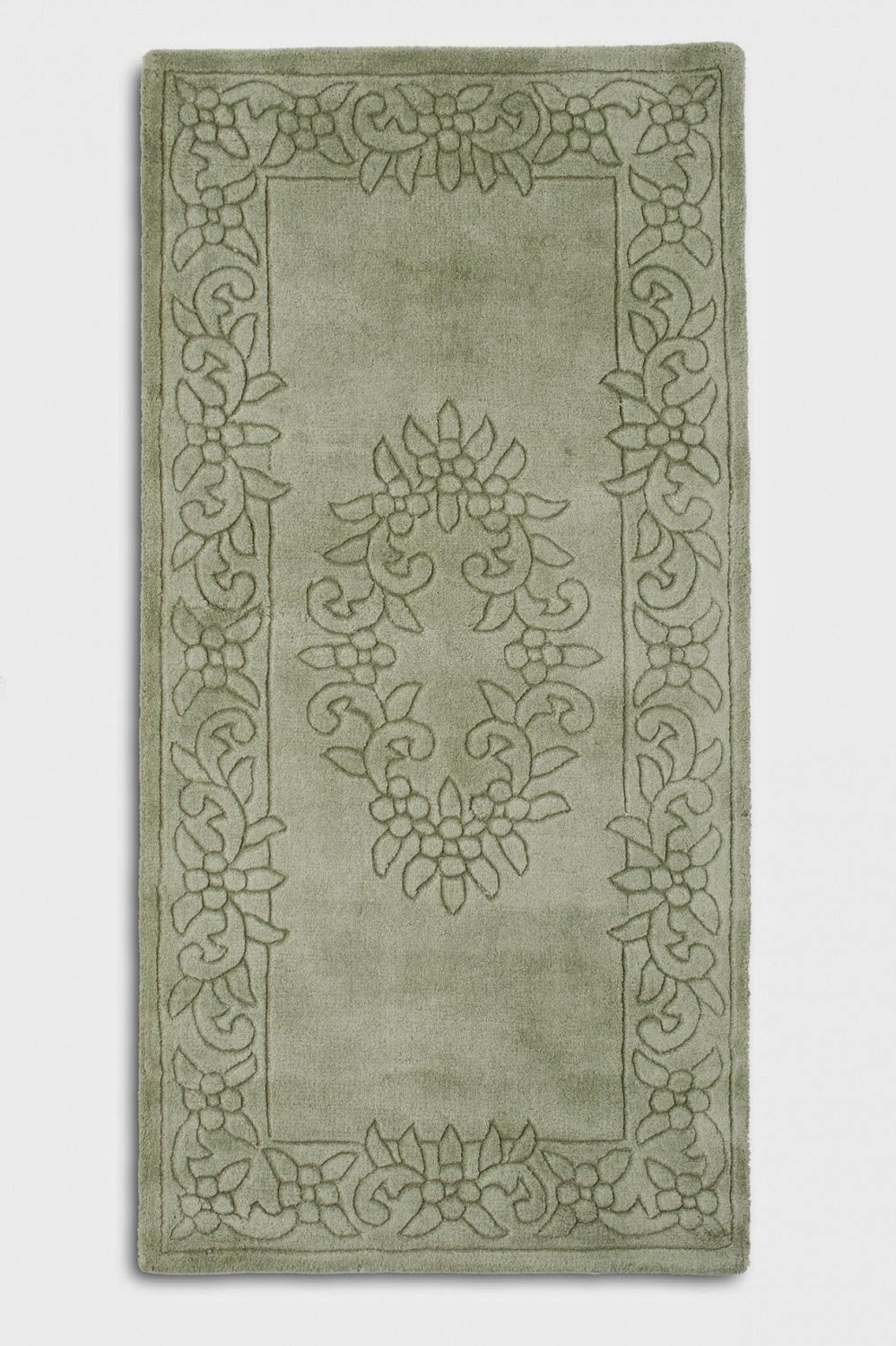 Regal 05 Silver Plain Floral Wool Rug By Plantation Rugs Hadfields