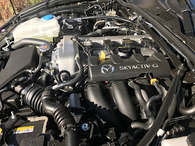 Engine detail in 2020 Mazda MX-5 Miata