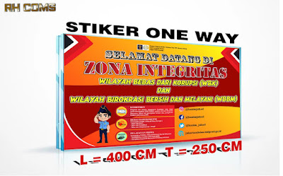 Jasa Percetakan Di Depok Stiker One way Murah Harga Nego