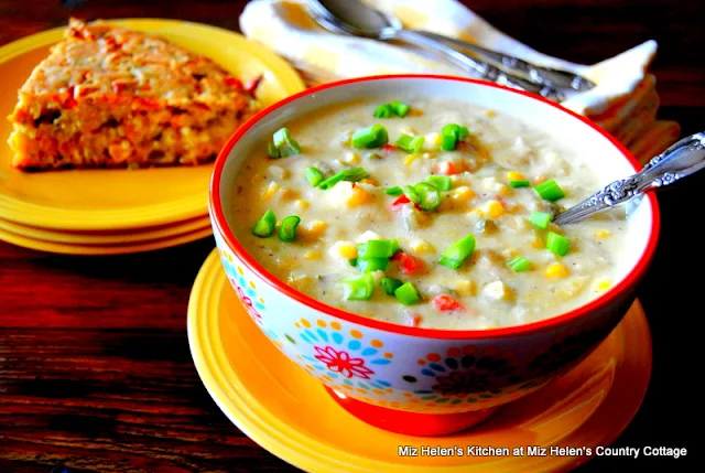 Corn Chilies and Chicken Chowder at Miz Helen's Country Cottage