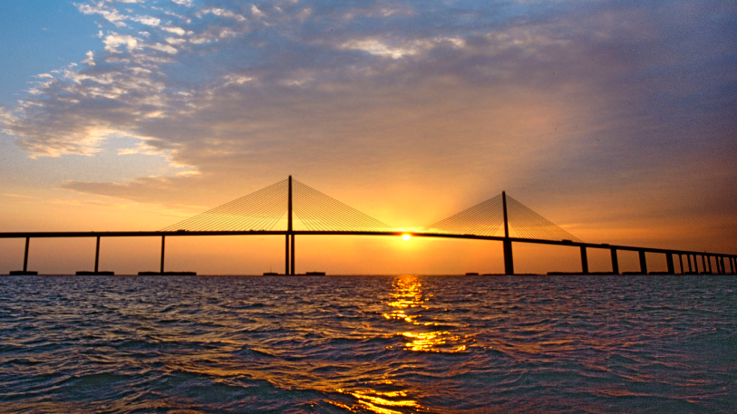 Old Sunshine Skyway Bridge. We crossed the Sunshine Skyway