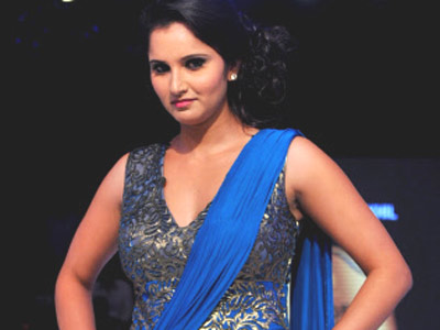 Sania Mirza Beautiful Look in Saree