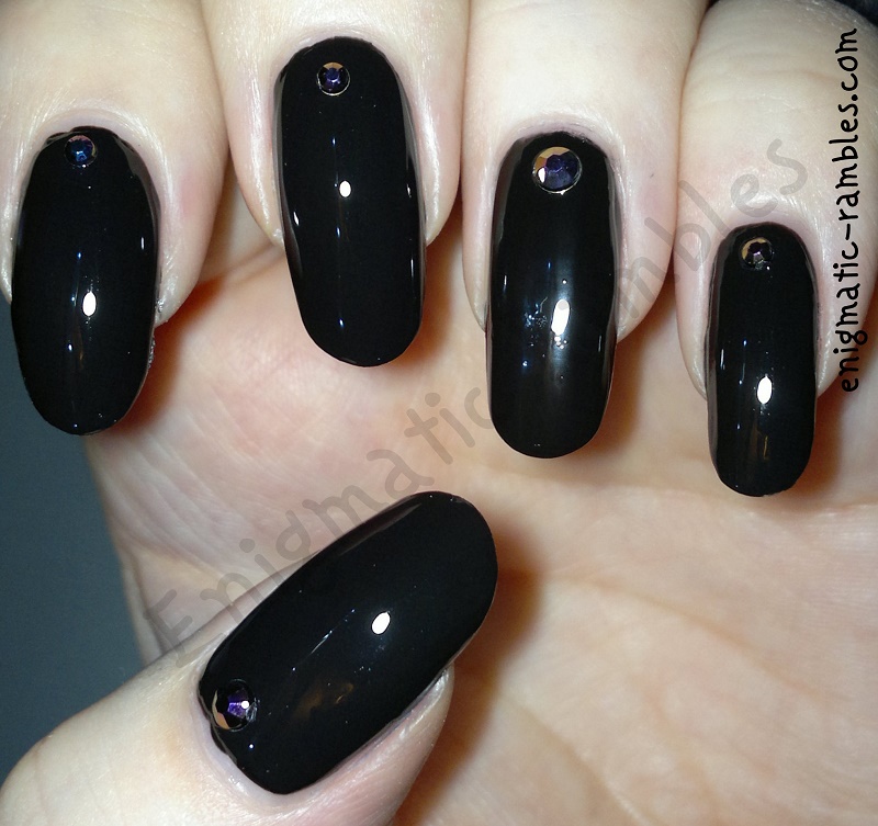 Black-Iridescent-Cuticle-Gem-Nails-Nail-Art-Cuticle-Accent