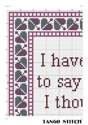 I have less to say funny sarcastic cross stitch embroidery pattern - Tango Stitch