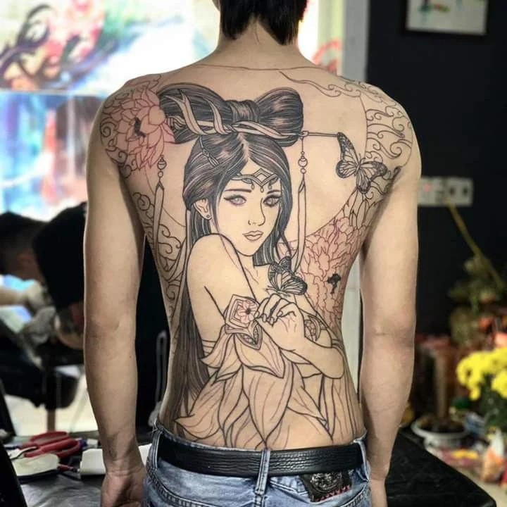 Tatuaje de Geisha