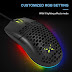 DELUX 67G (M700) Wired Lightweight Gaming Mouse with 7200DPI, 1000Hz Polling Rate, RGB Backlit