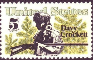 Davy Crockett USA Single stamp