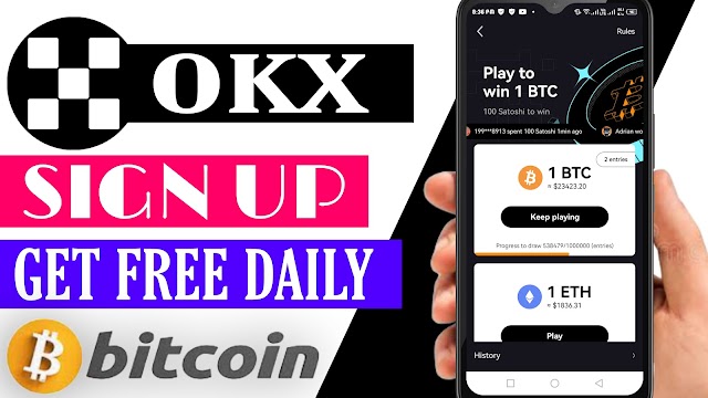 Okex Free Bitcoin Earning || Okex App Earning Without Investment || okex Exchange Withdrawal