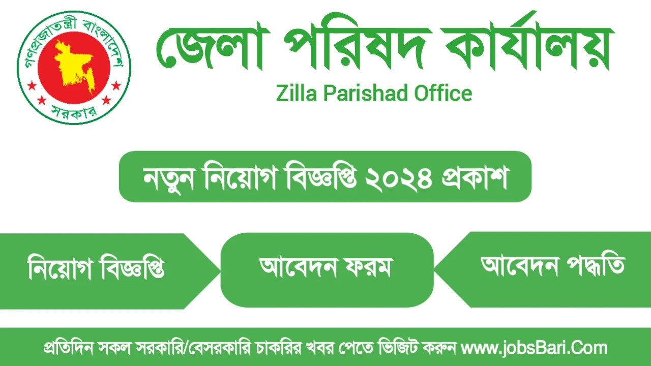 জেলা পরিষদ কার্যালয়ে নিয়োগ বিজ্ঞপ্তি ২০২৪ - Zilla Parishad Office Job Circular 2024