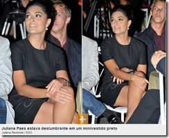 Juliana Paes estava deslumbrante em um minivestido preto