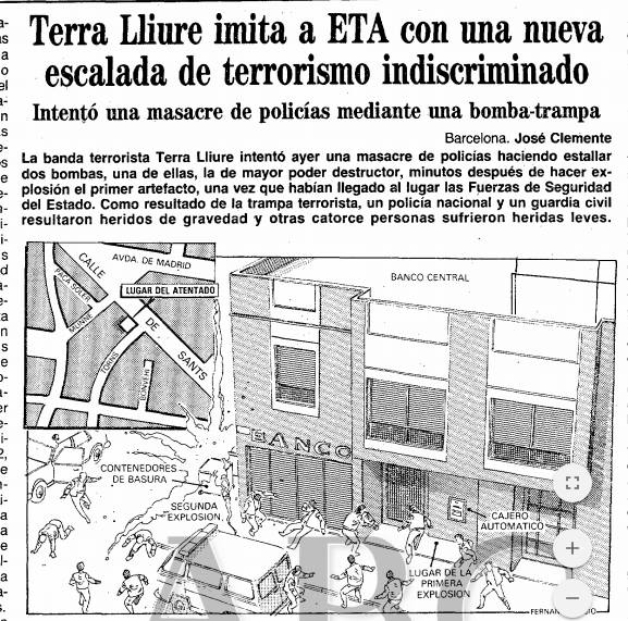 Terra lliure imita a ETA con una nueva escalada de terrorismo indiscriminado.