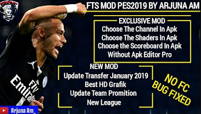 FTS MOD PES2019 BY ARJUNA AM