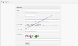 How to register on megatypers