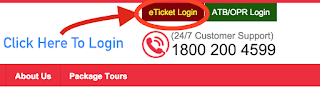 APSRTC eTicket Login Button Registration procedure step 1