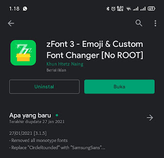 cara merubah font realme