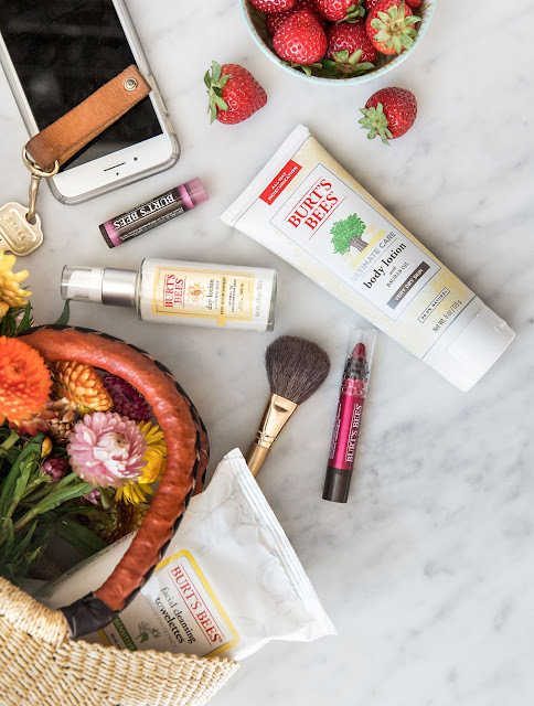 Burt's Bees skincare set on sale #ad #slaytheflatlay