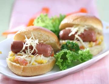 Sandwich Ragout Sayur Sosis