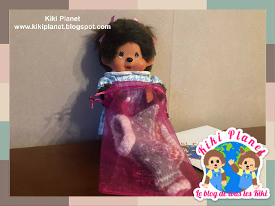 kiki monchhichi doll pull tricot knitting sweater handmade fait main gift cadeau