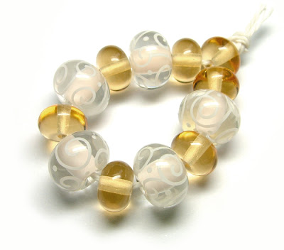 Lampwork glass beads