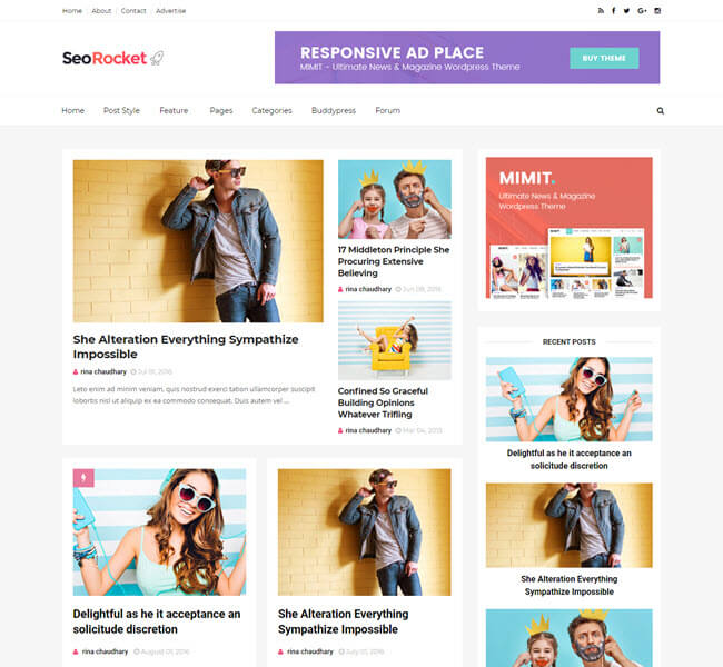 seorocket an amazing blogspot template