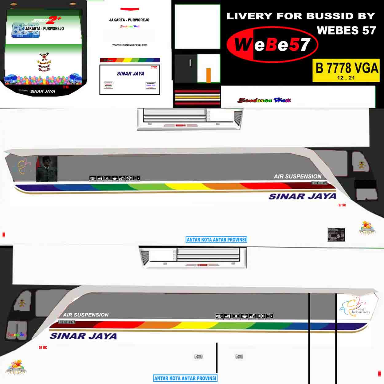 livery bus sinar jaya suite class