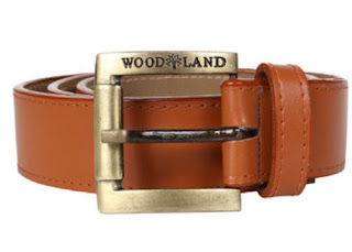  Woodland Men Artificial Leather Casual Tan Belt 