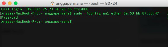 Mengubah MAC Address di terminal - hostze.net