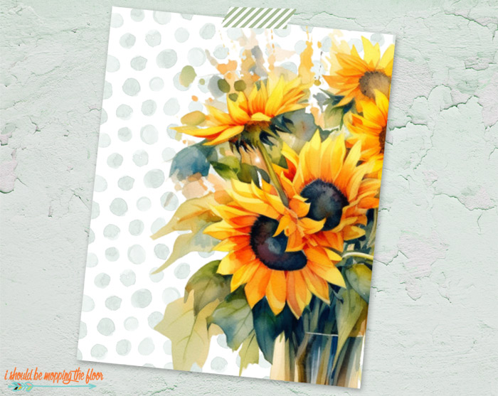 Printable Sunflowers
