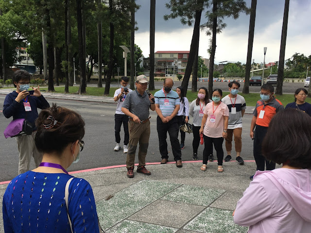 屏東大學陳永森總務長介紹校園無障礙環境