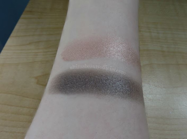 Swatches of Urban Decay eyeshadow duo