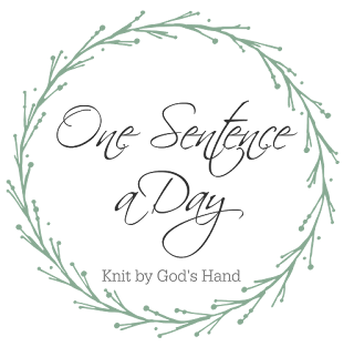 Knit By God's Hand: One Sentence a Day - September 2019