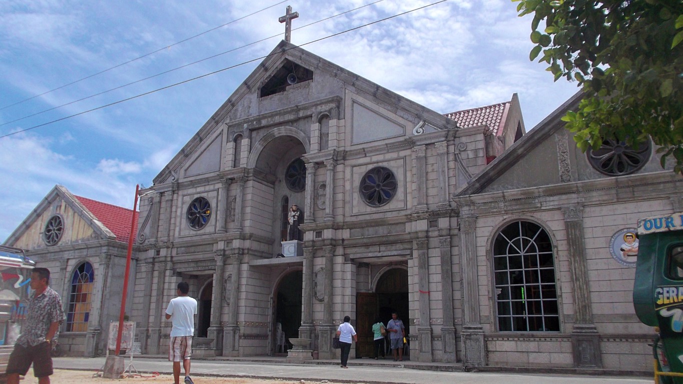 façade of St. Anthony of Padua Church in Sulangan, Guiuan Eastern Samar