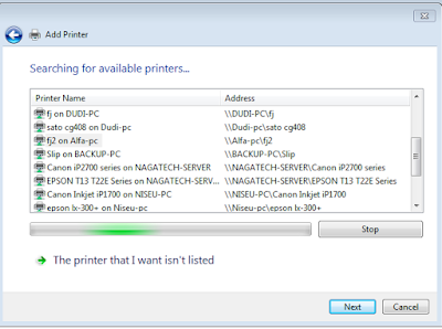 cara sharing printer hasil sharingan