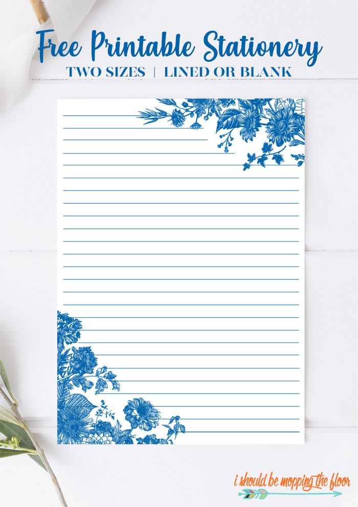 Lined Stationery Paper