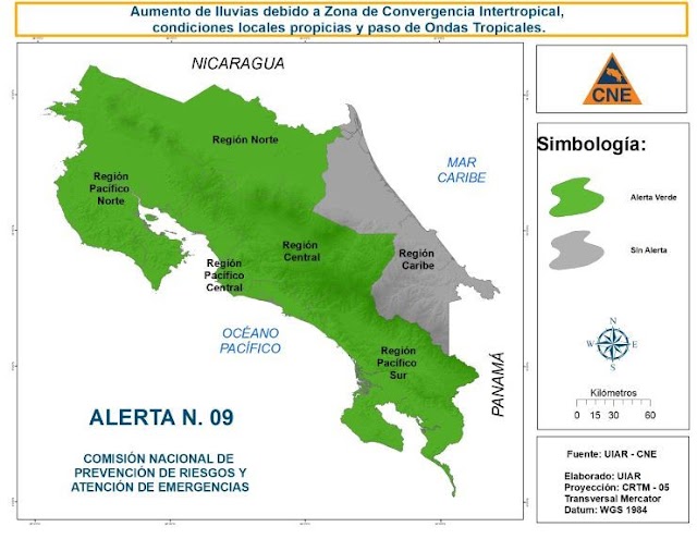 Comision Nacional de Emergencias declara Alerta Verde