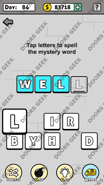 Words Story Day 84 Answer, Cheats, Solution