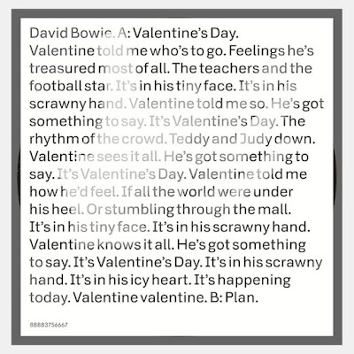 Portada del single Valentine's Day del gran David Bowie